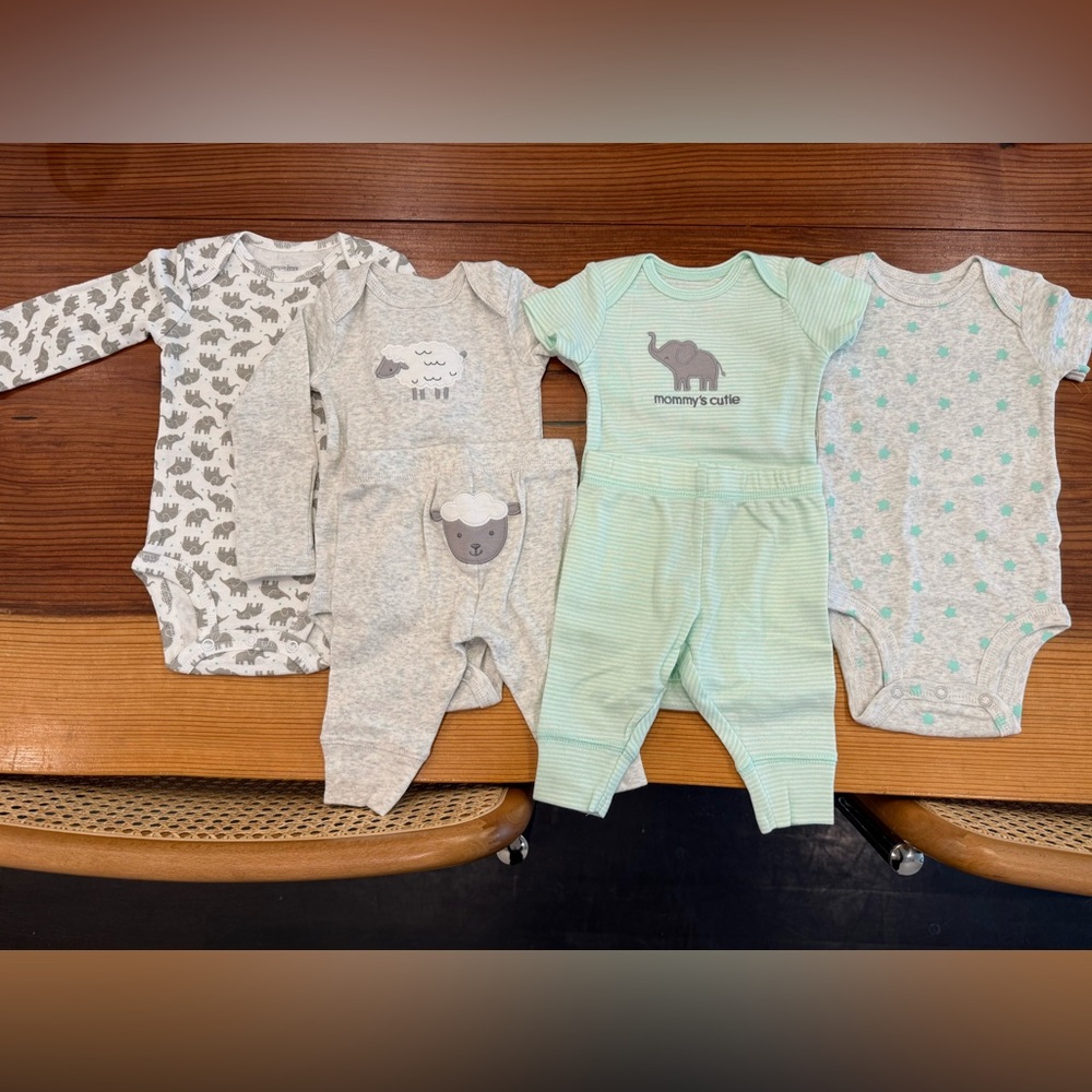Adorable Baby Onesie and Pants Set
